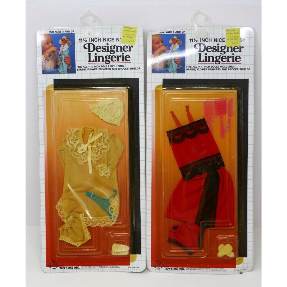 Toy Time 1985 Designer Lingerie RARE